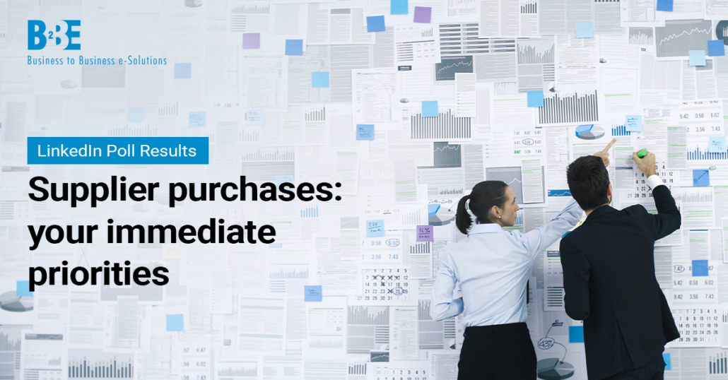 Supplier purchases: your organisation’s immediate priorities