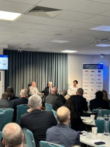 Jonathan Forshaw, B2BE General Manager Europe, discussing digitalisation in the electrical industry at the EDA's Digitalisation Forum & Data Quality Awards, 25 February 2026.